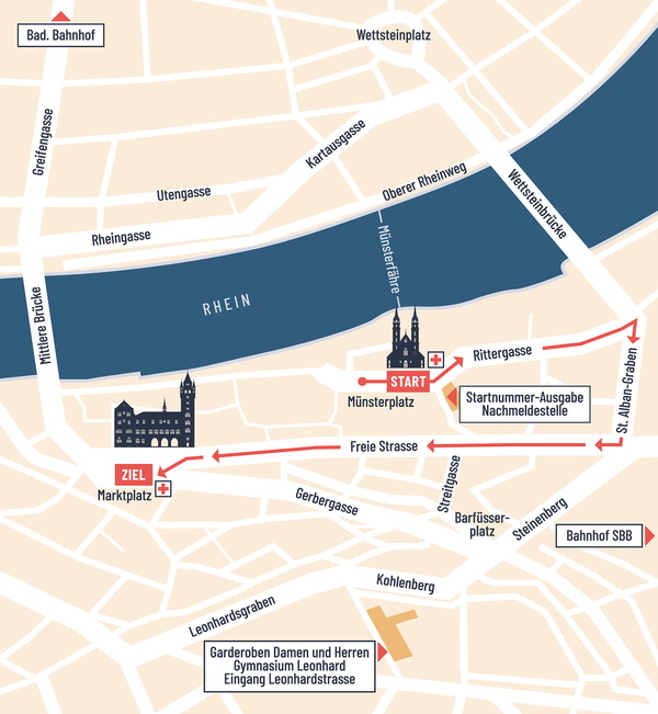 Course familiale de Bâle plan de la manifestation