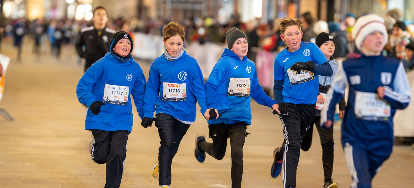 Schüler am Basler Stadtlauf